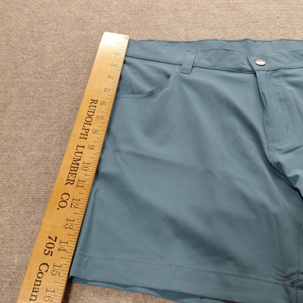 Stillwater Supply Co Lightweight Chino Blue Shorts Pockets Women 12 Inseam 5.5" - Picture 4 of 9